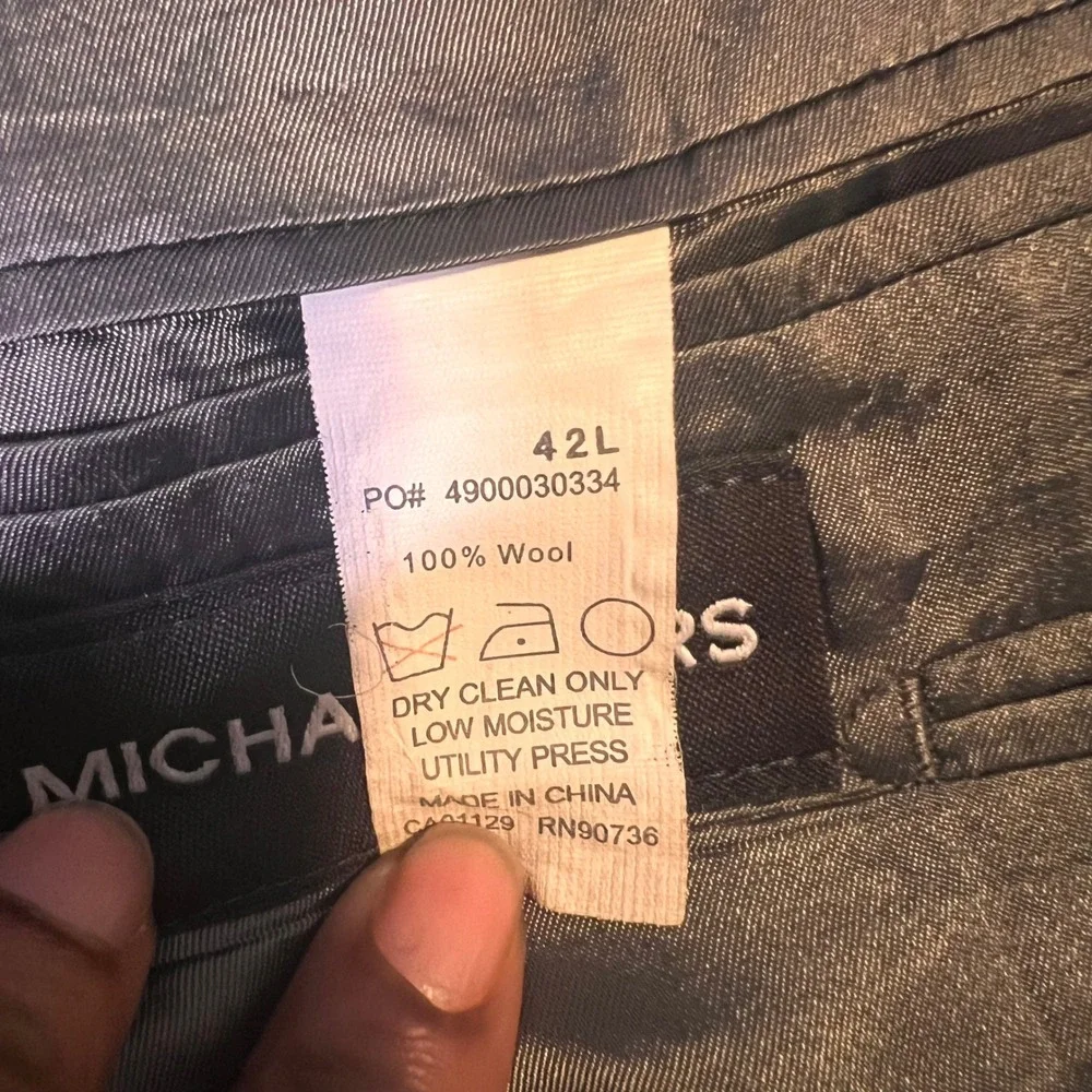 Michael Kors Gray Blazer Modern Fit Two Button Closure Men's‎